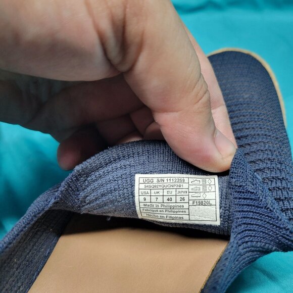 UGG Mens Navy Blue Slip-On Casual Shoes Size 9 - Picture 4 of 7